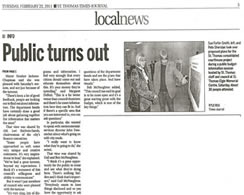 Budget A Surprise Hit - St. Thomas Times Journal - February 22, 2011